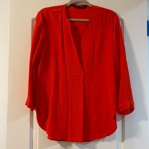 Zara Red Blouse